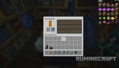 Предметы в чародейном столе с модом Easy Magic