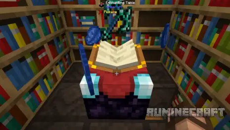 Предметы из инвентаря вокруг стола с модом Easy Magic