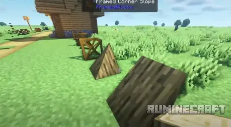Блоки с новыми формами из мода FramedBlocks
