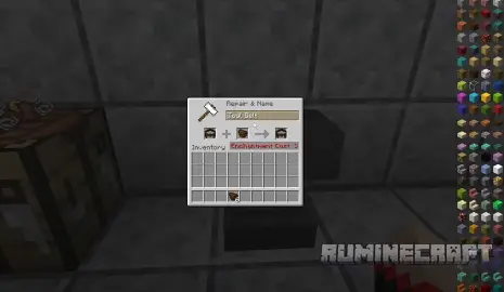 Процесс добавления инструмента в пояс из мода Tool Belt