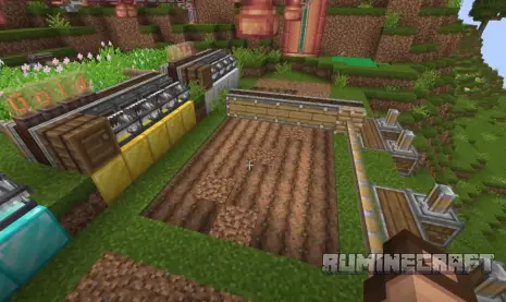 Процесс работы механизма из мода Create Slice Dice