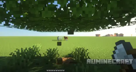 Новая анимация срубки дерева из мода FallingTree