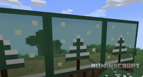 Пример действия мода Transparent