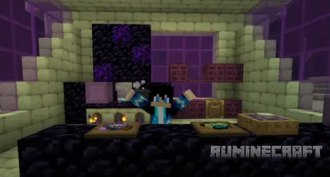 Комната с блоками из мода Enders Delight