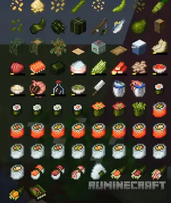 Все предметы из мода Sushi Go Crafting