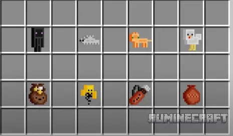 Все виды питомцев из мода Inventory Pets