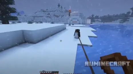 Возможность привязать пингвина из мода Waddles