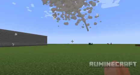 Выстрел пушки из мода Create Big Cannons