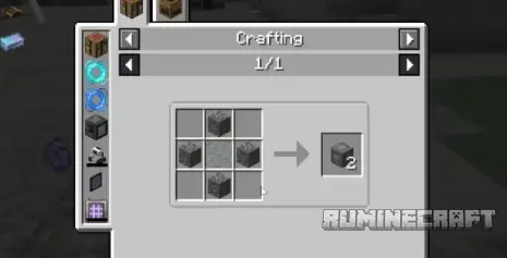 Крафт на блок из мода The Weirding Gadget