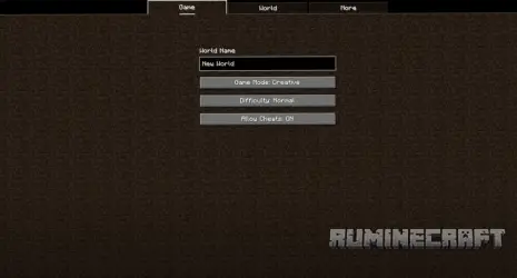 Процесс создания мира с модом Village Spawn Point