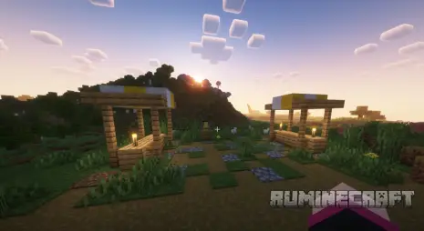 Местность спавна с модом Village Spawn Point