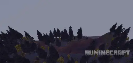 Лесной биом с модом GlitchCore