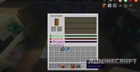 Меню зачарований из мода Apothic Enchanting