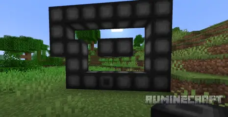 Процесс постройки портала из мода Wormhole