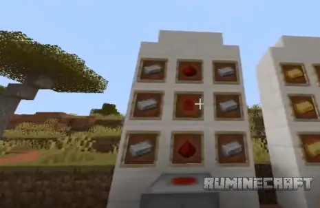 Крафт на блок первого уровня из мода Chargers