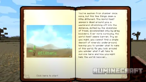 Первая страница книги из мода Regrowth