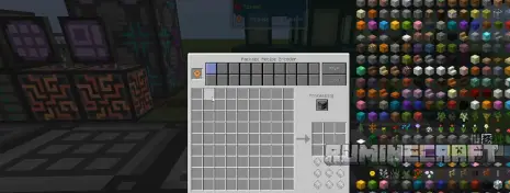 Меню блока из мода PackagedAuto