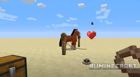 Привязанная лошадь с модом Horse Power