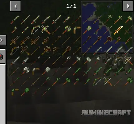 Все виды оружия из мода Spartan Weaponry Twilight Forest