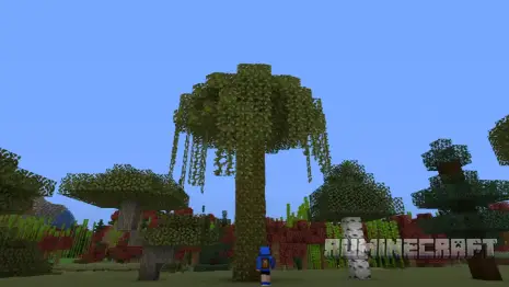 Дерево с модом Rapid Leaf Decay