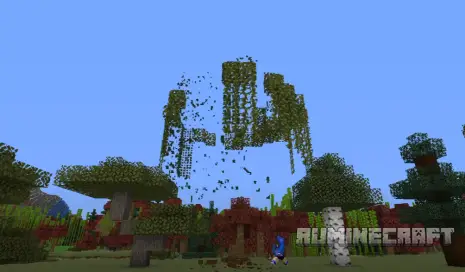 Процесс опадения лиан из мода Rapid Leaf Decay