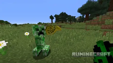 Криппер с трубой из мода Instrumental Mobs