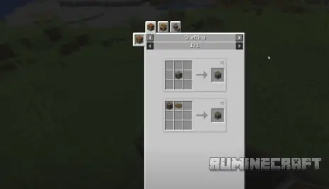 Крафт на блок из мода Create Power Loader