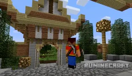 Кирка на спине с модом Back Tools