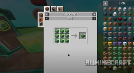 Крафт на блок из мода Create Compressed