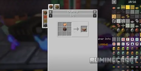 Крафт на блок из мода Create Enchantment Industry