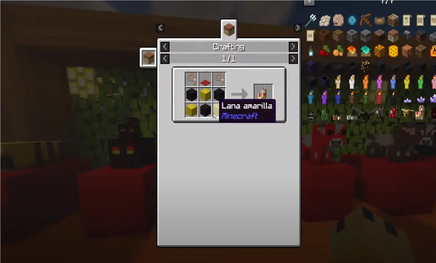Крафт на плюшевую ламу из мода Plushie Mod