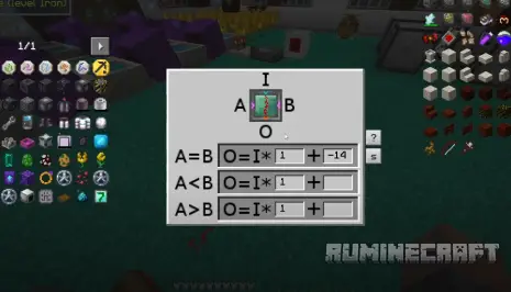 Меню механизма из мода Applied Botanics