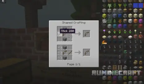 Крафт на стандартный лук из мода More Bows and Arrows