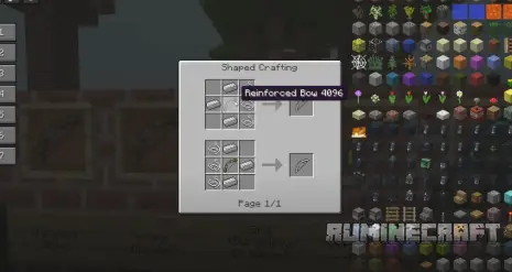 Крафт на железный лук из мода More Bows and Arrows