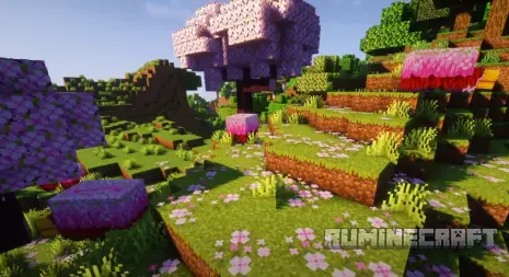 Биом поселения розовых нюхачей из мода Sussy Sniffers