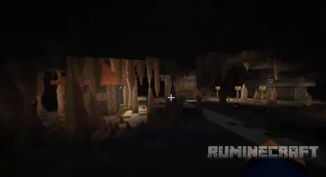 Руины в деревне из мода Underground Villages