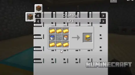 Крафт на золотой блок из мода CobbleForDays