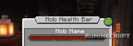 Красная полоса здоровья из мода YDMs MobHealthBar