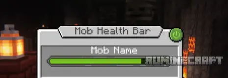 Полоса здоровья из мода YDMs MobHealthBar