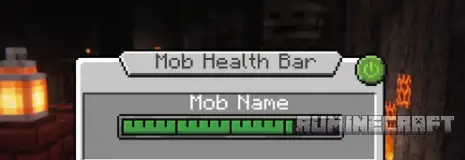 Зеленая полоса здоровья из мода YDMs MobHealthBar