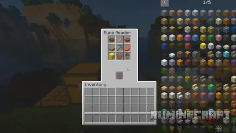 Крафт на руну красного цвета из мода Forgotten Items