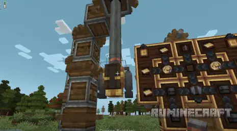 Процесс создания рюкзака из мода Create Jetpack