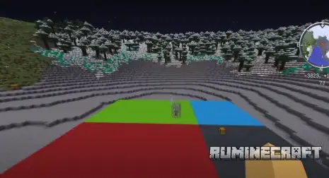 Разноцветный биом из мода BiomeTweaker