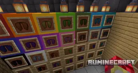 Разновидности цветов крыльев из мода Customizable Elytra