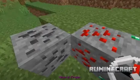 Поиск руды с компасом из мода Advanced Finders