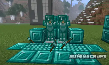 Новые виды оружия и брони из руды из мода BetterEnd Reforked