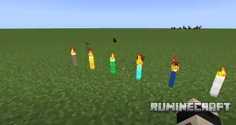 Разноцветные факелы из мода More Beautiful Torches