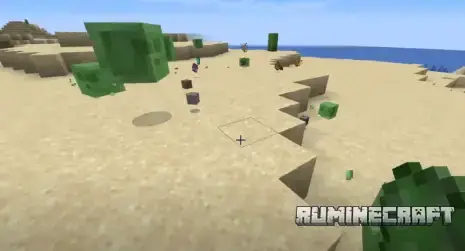 Процесс подбора предметов по пути слизнями из мода SlimyBoyos