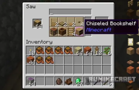 Меню лесопилки из мода Sawmill