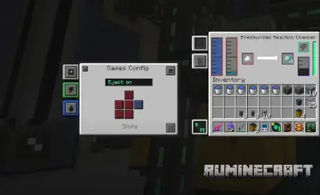 Меню настройки механизма из мода Thermal Endergy